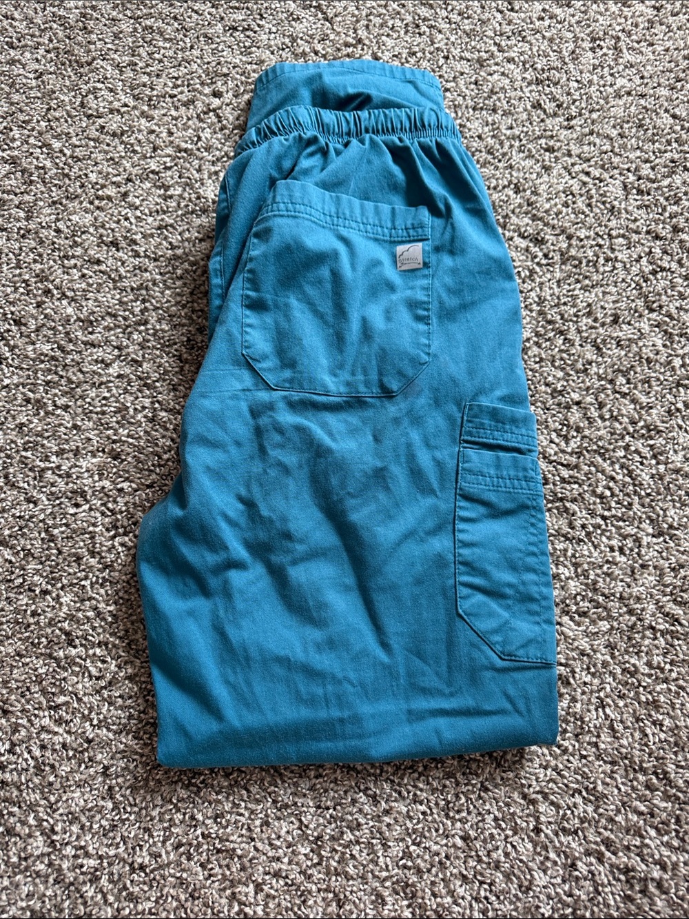 Unbranded Women's Straight Leg Pants in Teal - Casual Utility Style